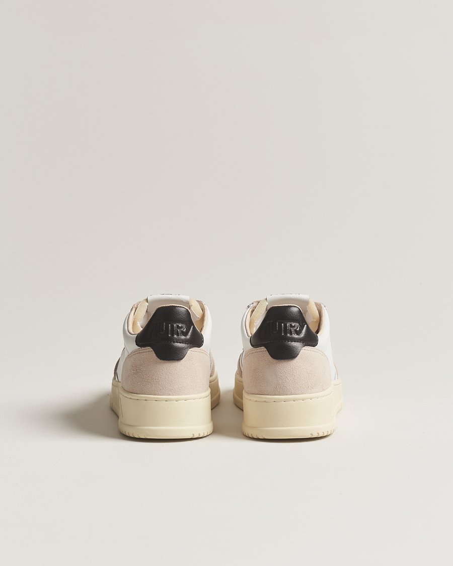 Herre | Sneakers | Autry | Medalist Low Super Soft Goat Leather Sneaker White/Black