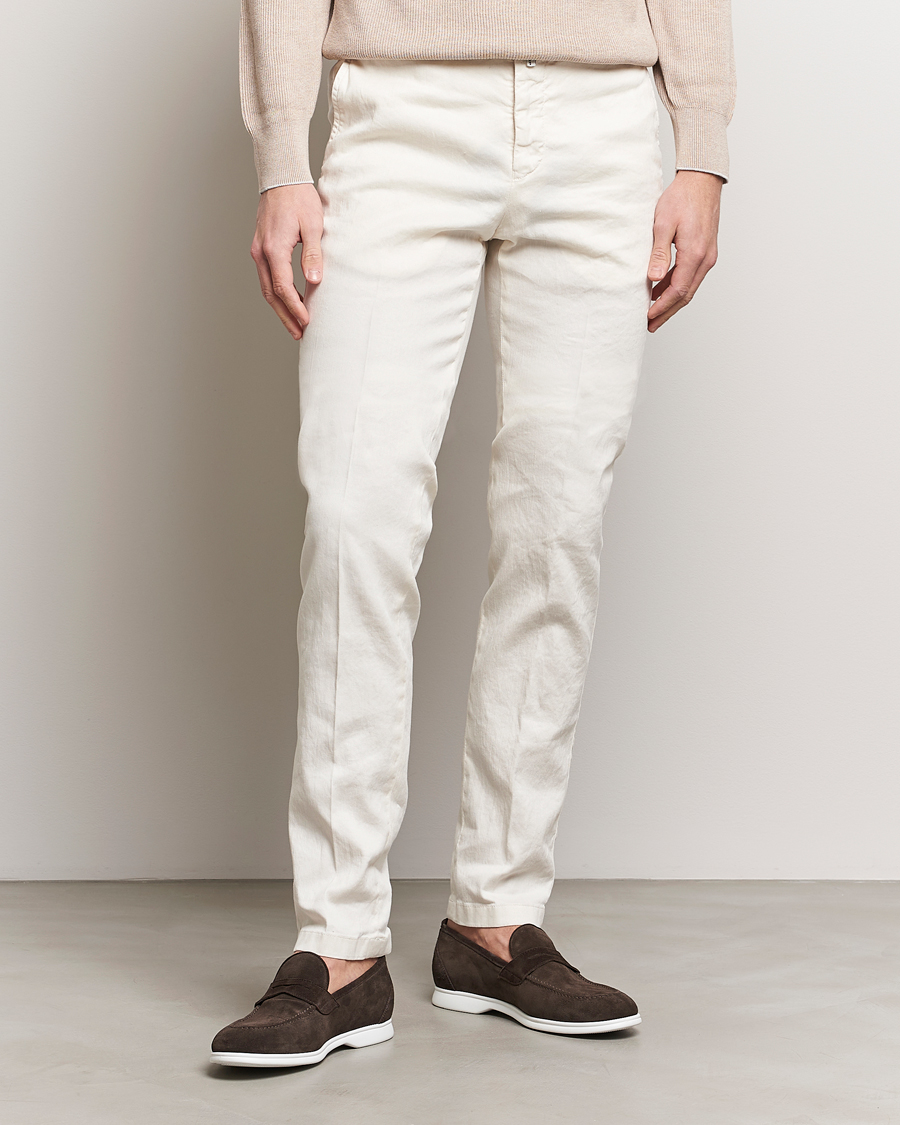 Herre | Kiton | Kiton | Linen Trousers Light Beige