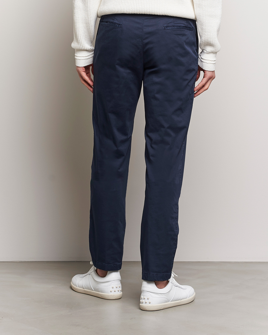 Herre | Bukser | Kiton | Slim Fit Cotton Chinos Navy