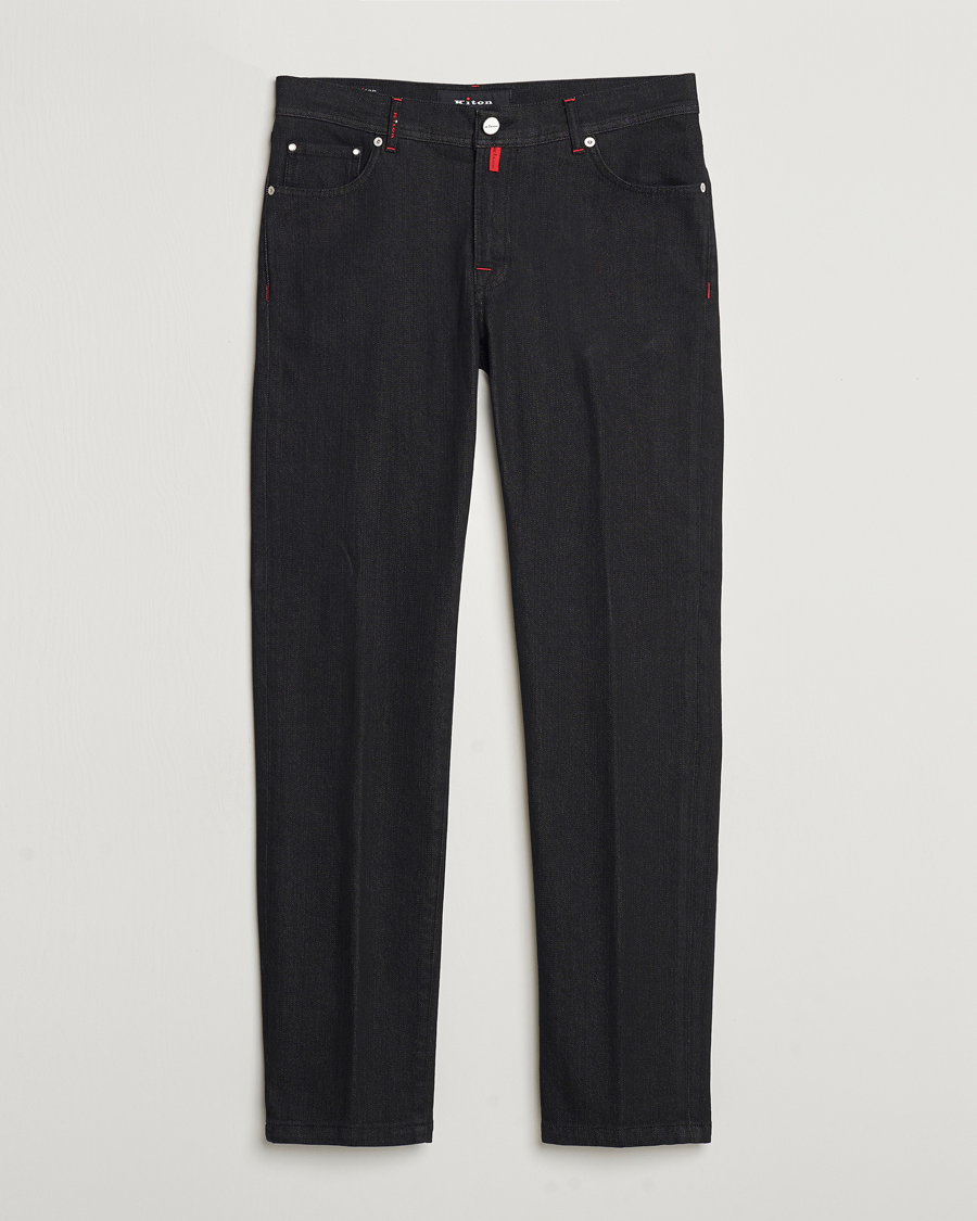 Herre | Jeans | Kiton | Slim Fit 5-Pocket Jeans Black