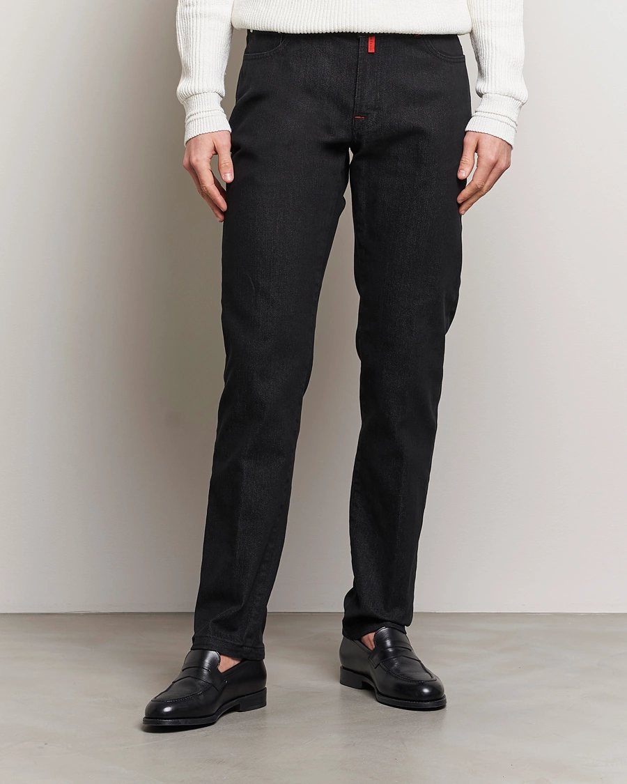 Herre | Slim fit | Kiton | Slim Fit 5-Pocket Jeans Black