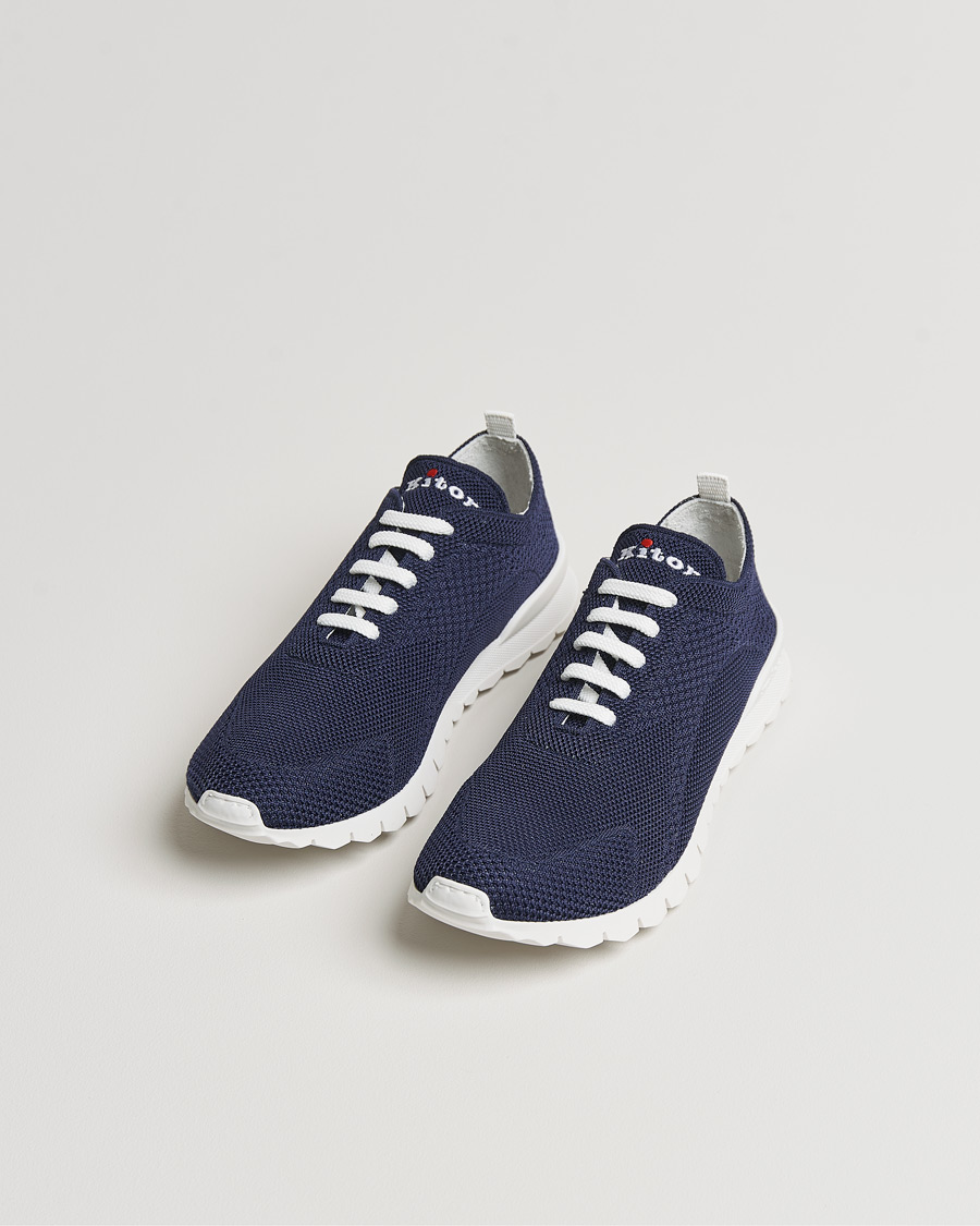 Men |  | Kiton | Mesh Running Sneakers Navy