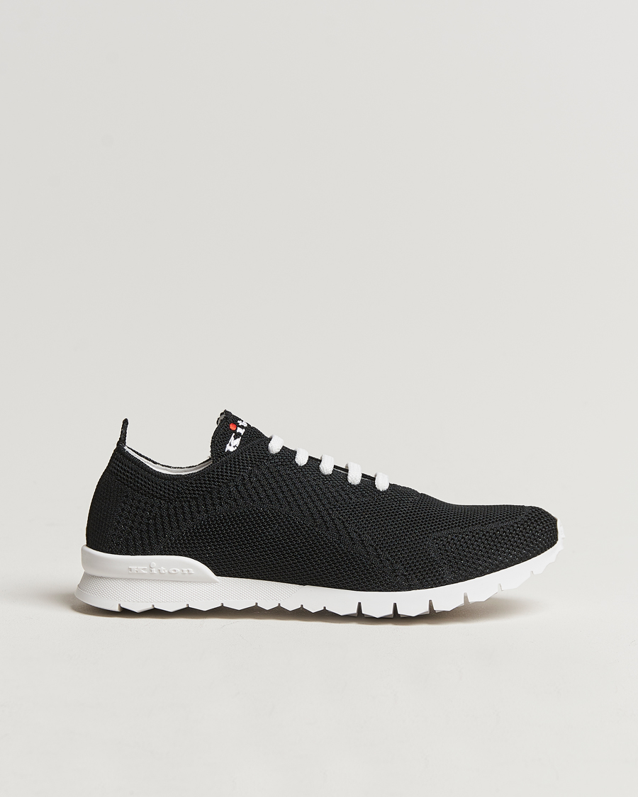 Herre | Kiton Mesh Running Sneakers Black | Kiton | Mesh Running Sneakers Black
