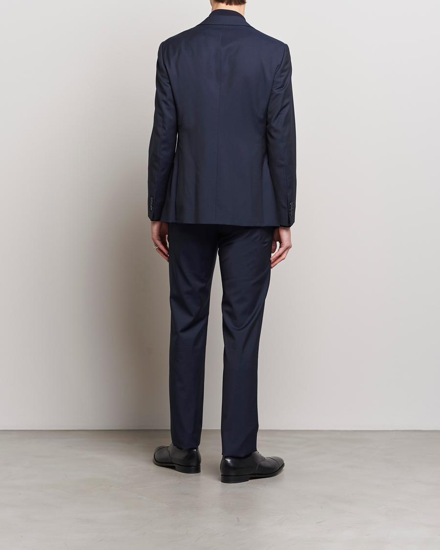 Herre | Todelte dresser | Giorgio Armani | Slim Fit Peak Lapel Wool Suit Navy