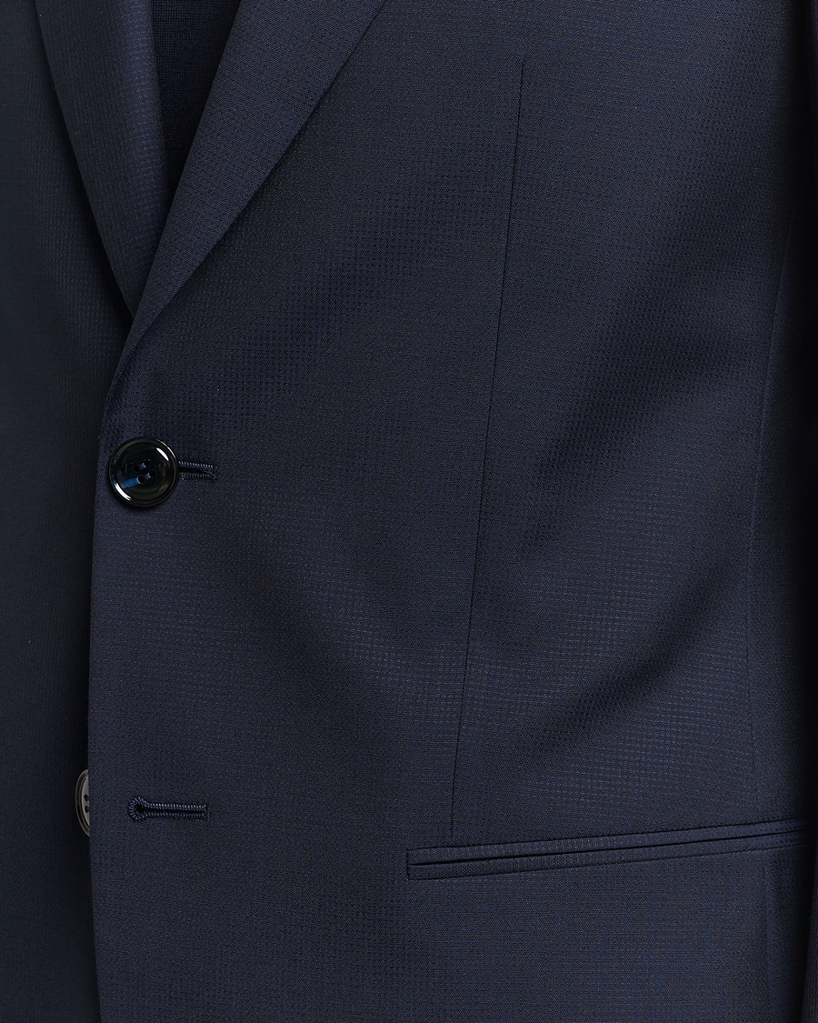 Herre | Dresser | Giorgio Armani | Slim Fit Peak Lapel Wool Suit Navy