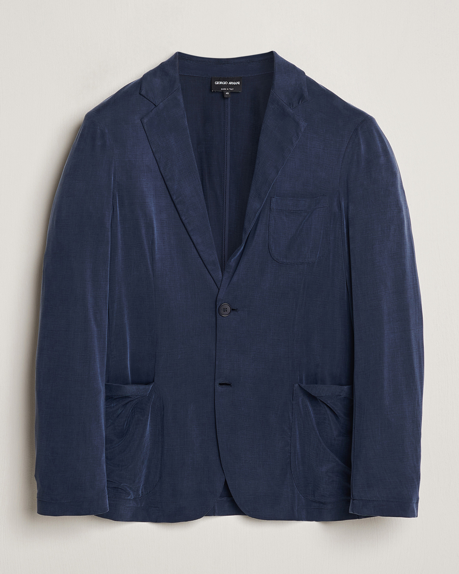 Herre | Dressjakker | Giorgio Armani | Unconstructed Blazer Navy