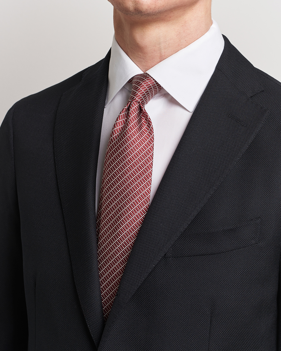 Herre | Giorgio Armani | Giorgio Armani | Jacquard Silk Tie Ruby