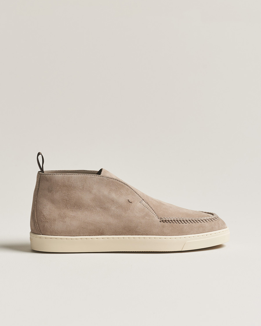 Herre | Giorgio Armani Intrecci Chukka Boot Beige Suede | Giorgio Armani | Intrecci Chukka Boot Beige Suede
