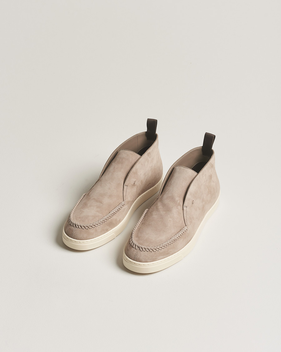 Herre | Sko i mokka | Giorgio Armani | Intrecci Chukka Boot Beige Suede