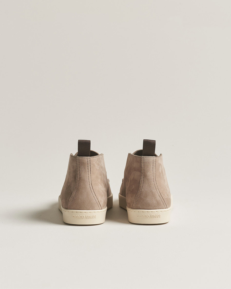 Herre | Giorgio Armani Intrecci Chukka Boot Beige Suede | Giorgio Armani | Intrecci Chukka Boot Beige Suede