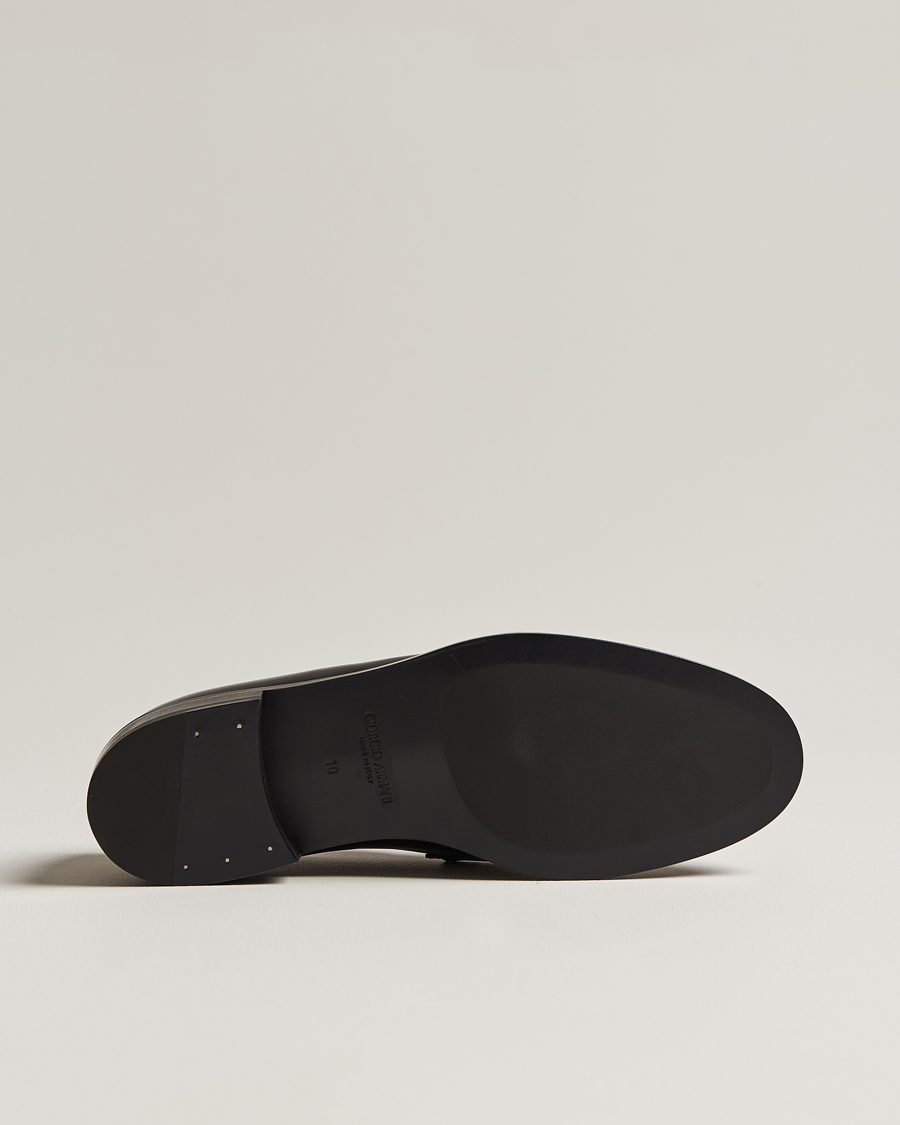 Herre | Giorgio Armani Penny Loafers Black Calf | Giorgio Armani | Penny Loafers Black Calf