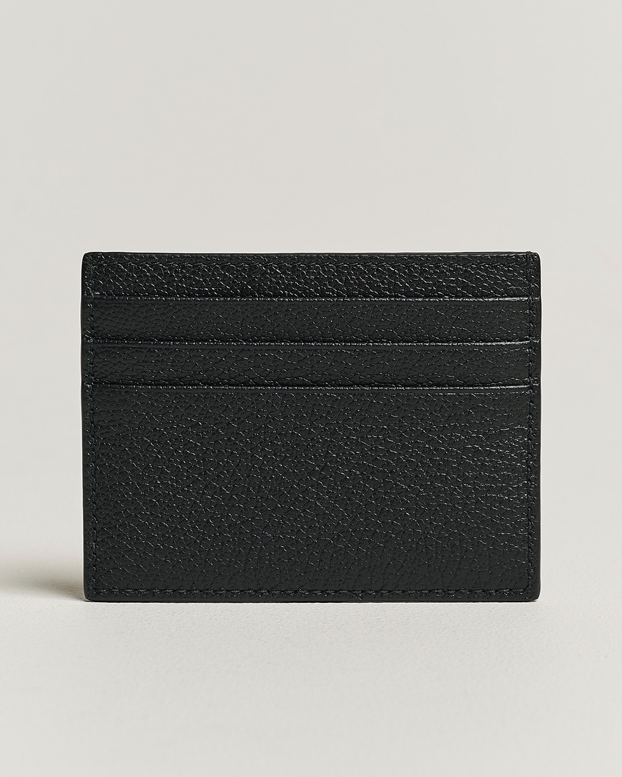 Herre | Avdelinger | Giorgio Armani | Grain Leather Card Holder Black Calf