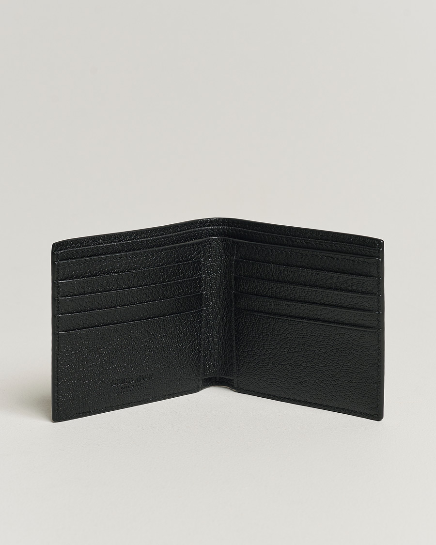 Herre |  | Giorgio Armani | Grain Leather Wallet Black Calf