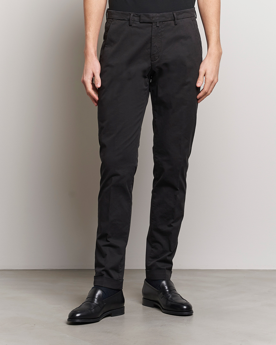 Herre | Klær | Briglia 1949 | Slim Fit Cotton Stretch Chinos Black