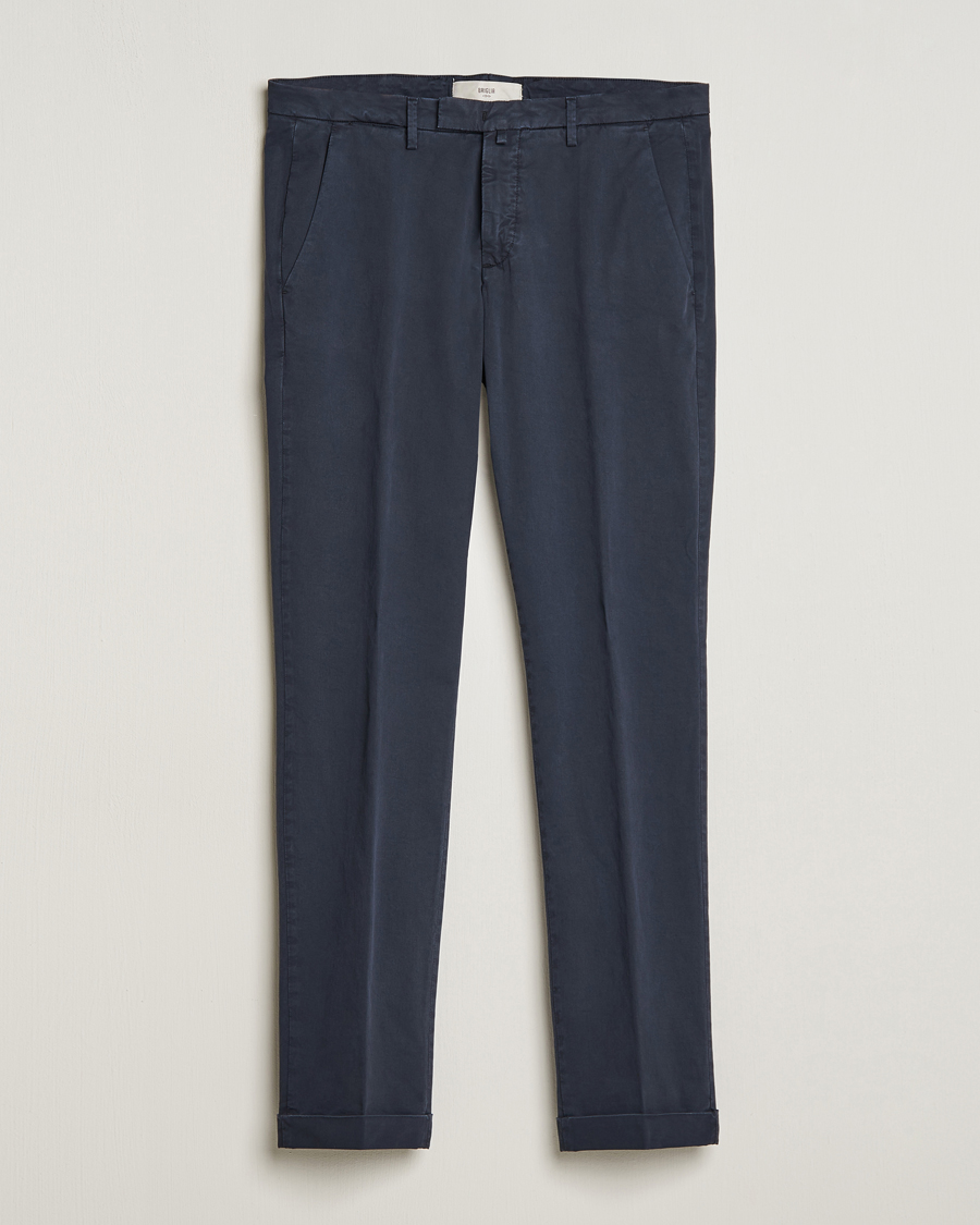 Herre | Bukser | Briglia 1949 | Slim Fit Cotton Stretch Chinos Navy