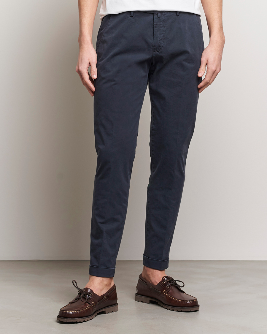 Herr |  | Briglia 1949 | Slim Fit Cotton Stretch Chinos Navy