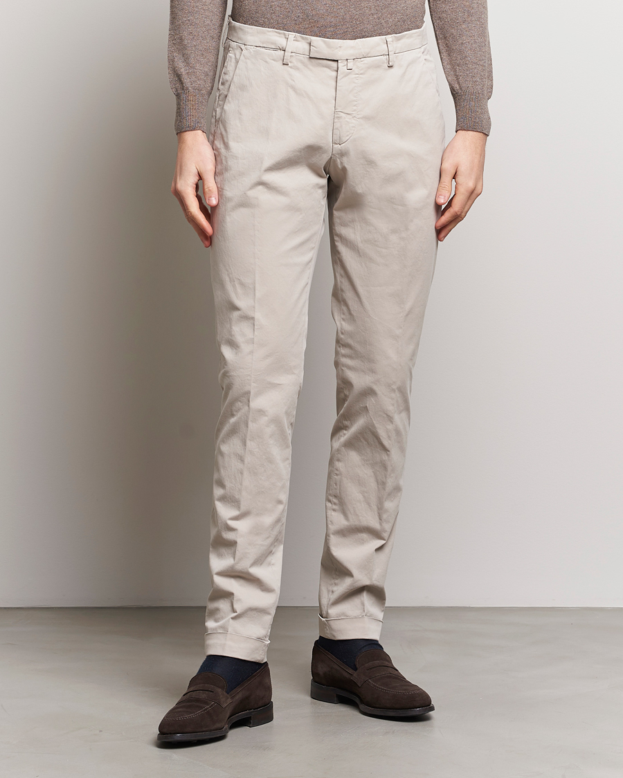 Herre | Klær | Briglia 1949 | Slim Fit Cotton Stretch Chinos Beige