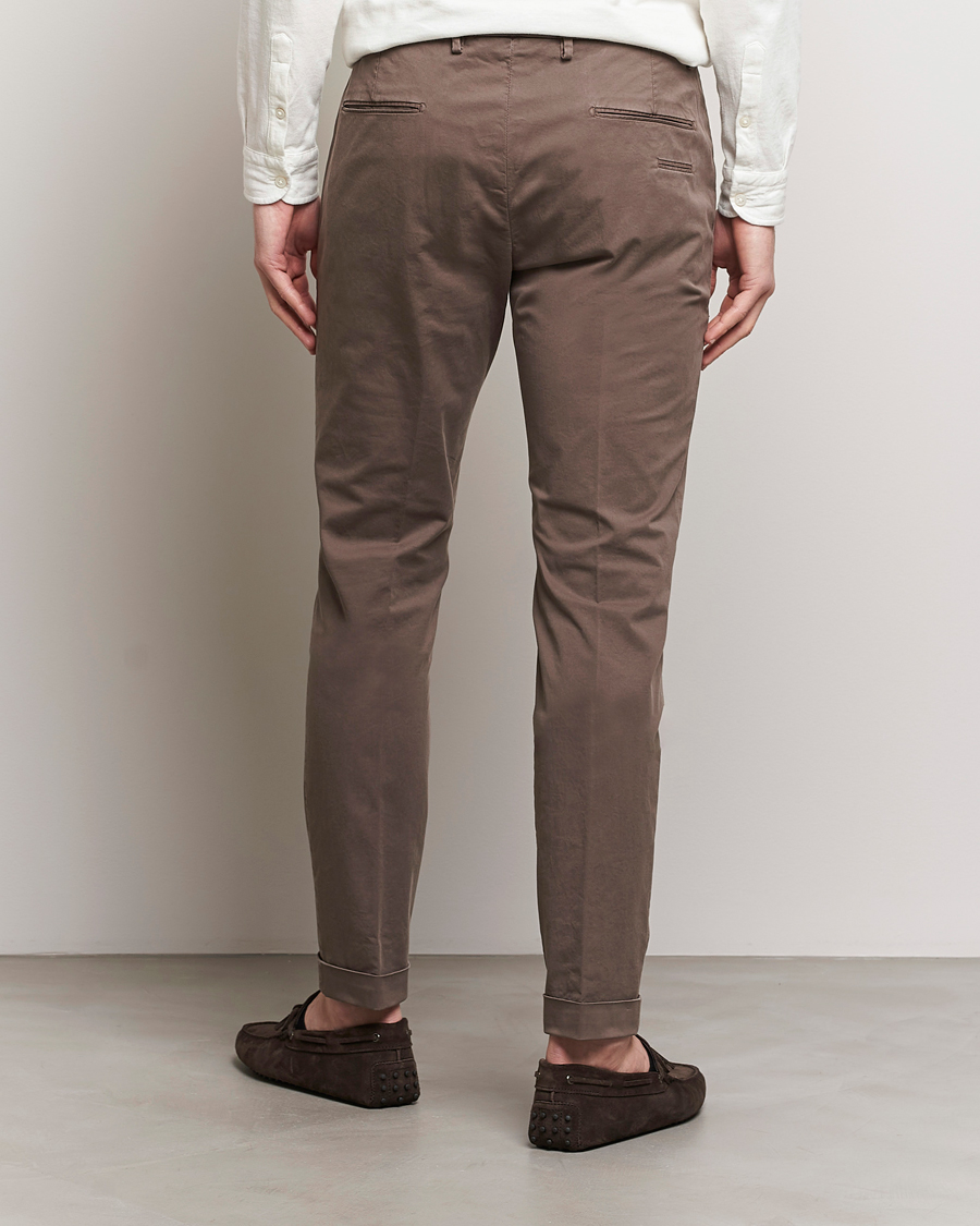 Herre | Bukser | Briglia 1949 | Slim Fit Cotton Stretch Chinos Brown