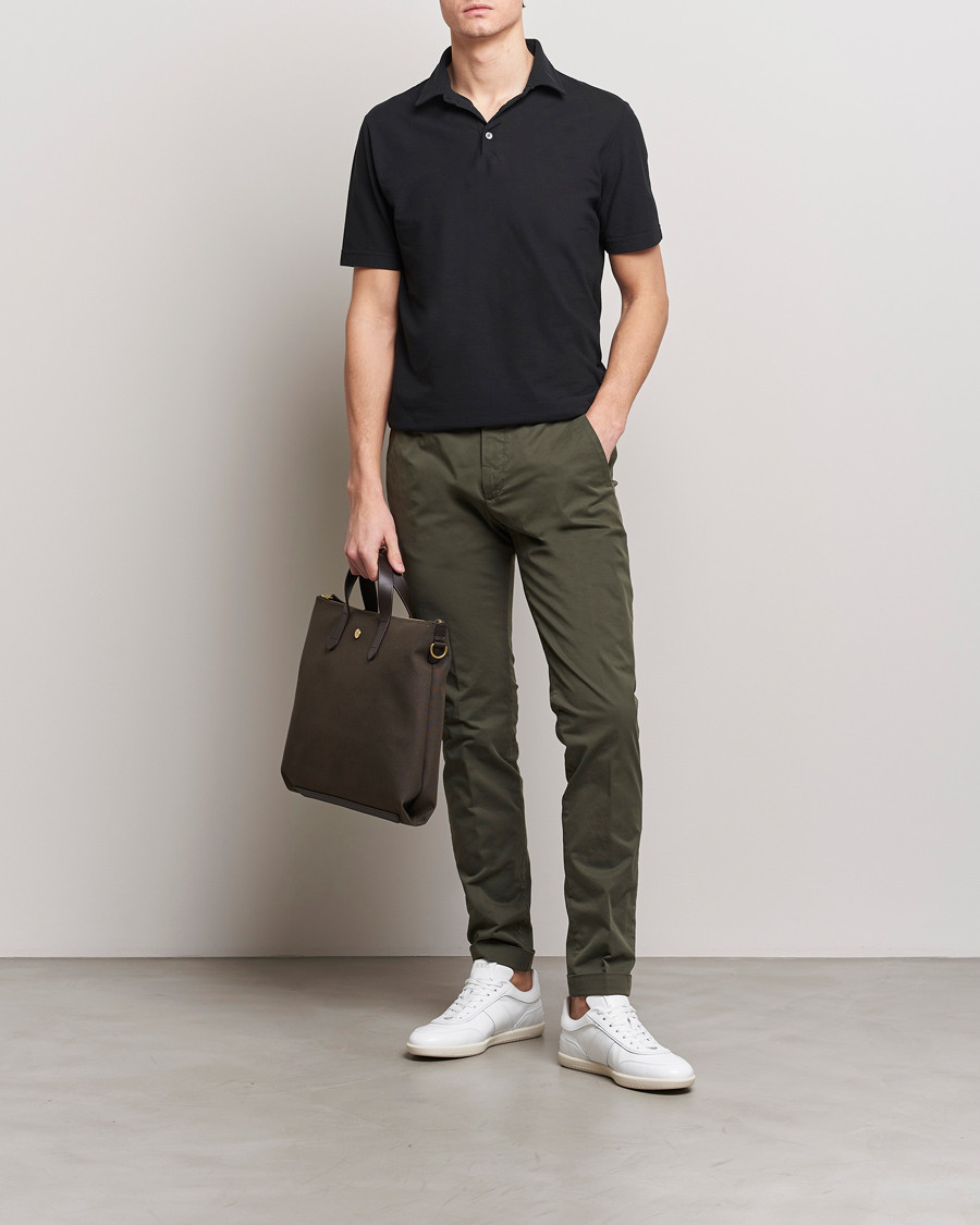 Herre | Bukser | Briglia 1949 | Slim Fit Cotton Stretch Chinos Olive