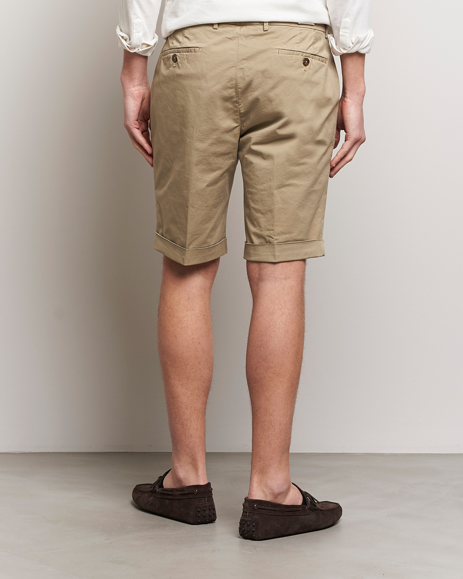 Herre | Shorts | Briglia 1949 | Pleated Cotton Shorts Taupe
