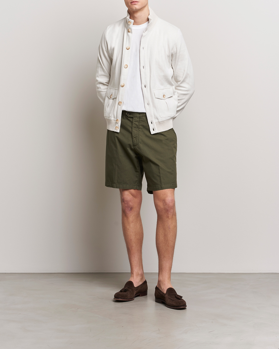 Herre | Shorts | Briglia 1949 | Easy Fit Cotton Shorts Olive
