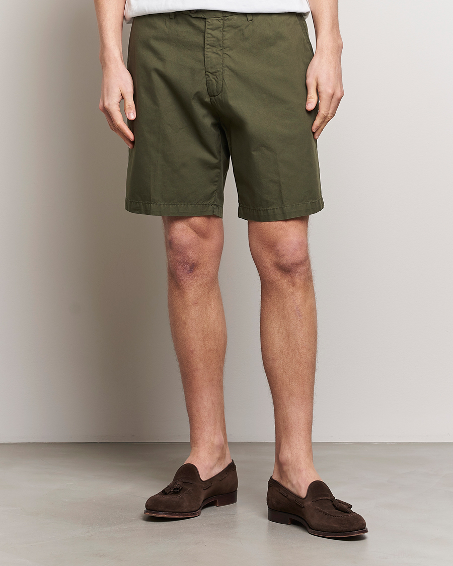 Herre | Avdelinger | Briglia 1949 | Easy Fit Cotton Shorts Olive