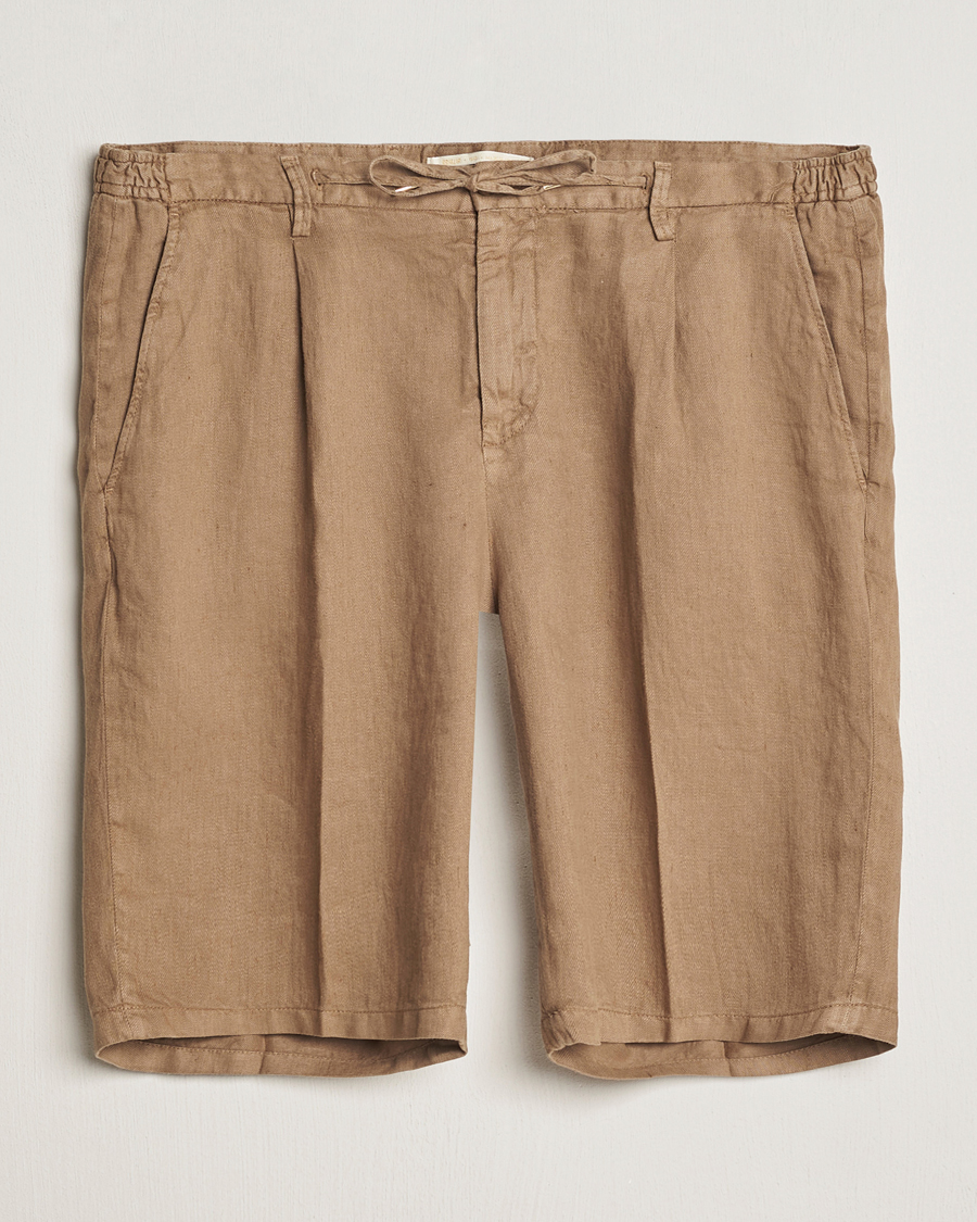 Herre | Shorts | Briglia 1949 | Easy Fit Linen Shorts Beige