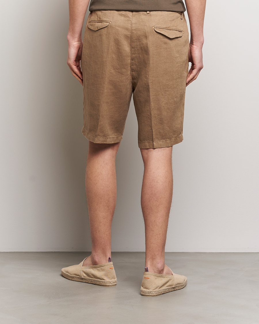 Herre | Shorts | Briglia 1949 | Easy Fit Linen Shorts Beige
