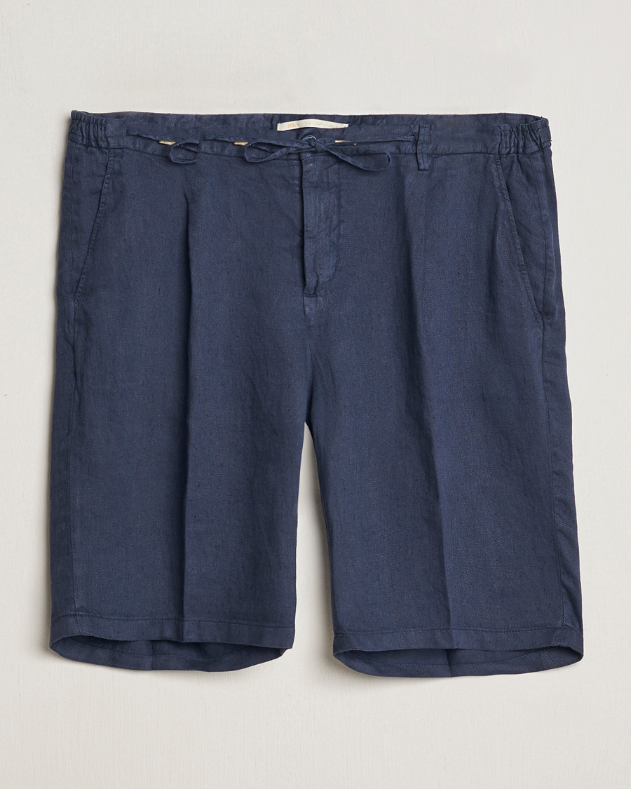 Herre | Shorts | Briglia 1949 | Easy Fit Linen Shorts Navy