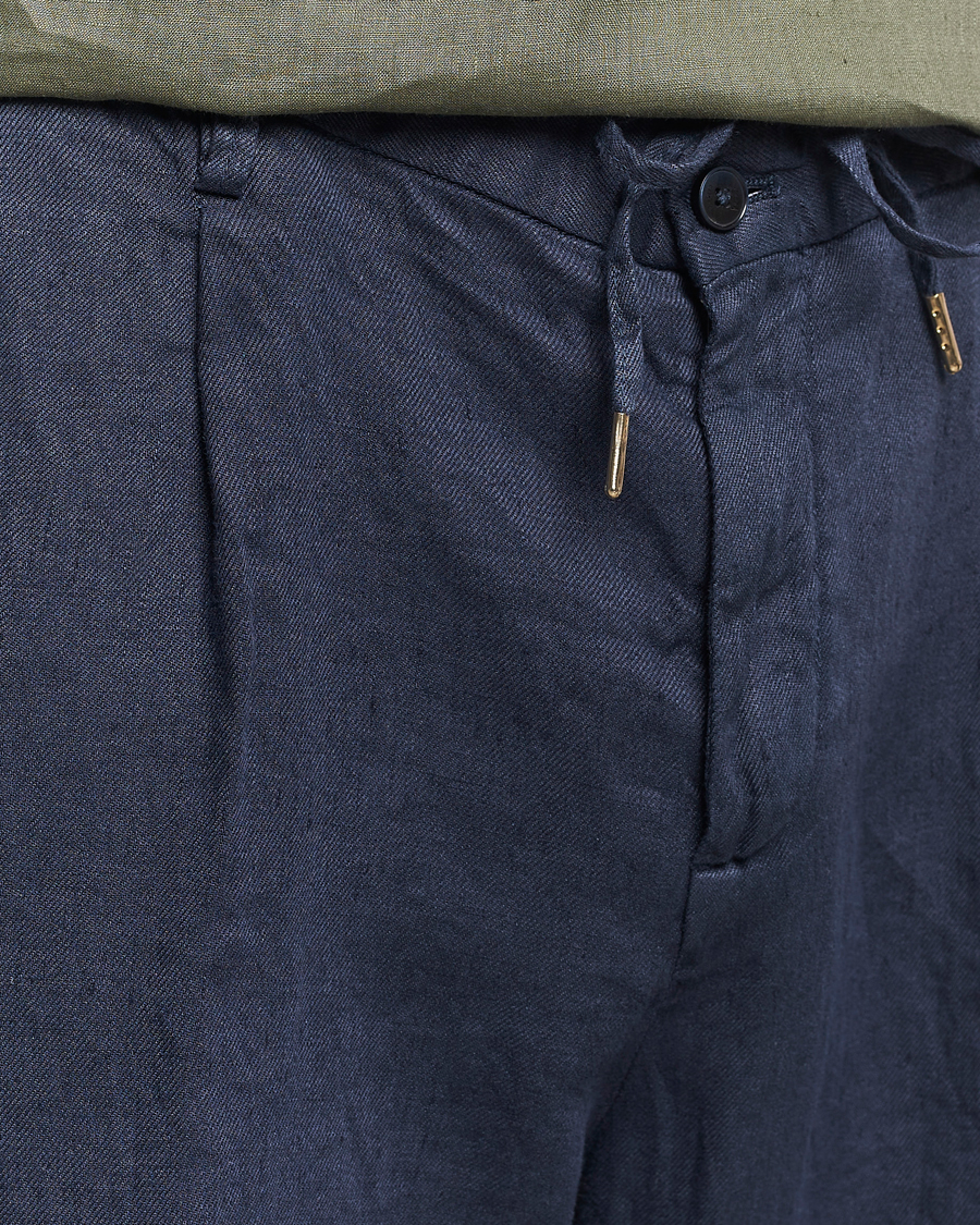 Herre | Shorts | Briglia 1949 | Easy Fit Linen Shorts Navy