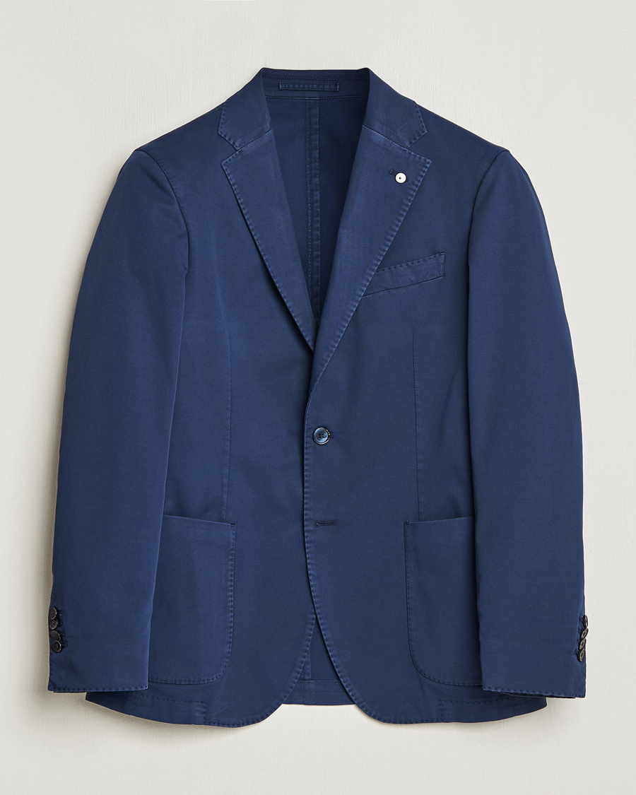 Herre | Dressjakker | L.B.M. 1911 | Jack Regular Fit Cotton Stretch Blazer Navy