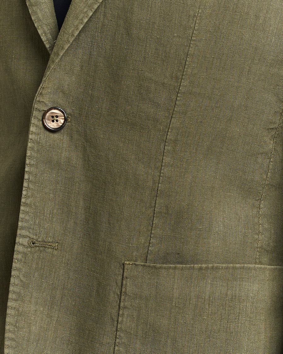 Herre | Dressjakker | L.B.M. 1911 | Jack Regular Fit Linen Blazer Olive