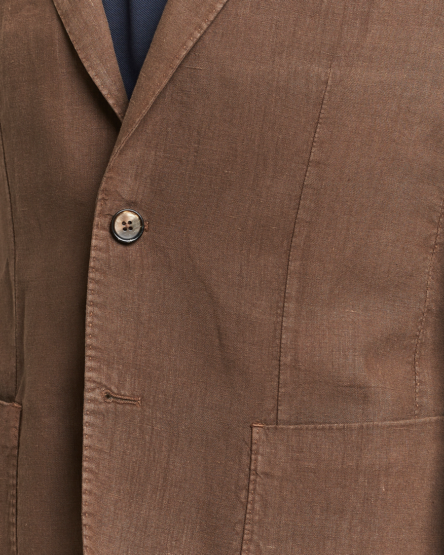 Herre | Dressjakker | L.B.M. 1911 | Jack Regular Fit Linen Blazer Brown