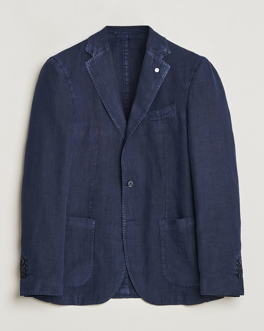 Herre | Dressjakker | L.B.M. 1911 | Jack Regular Fit Linen Blazer Navy