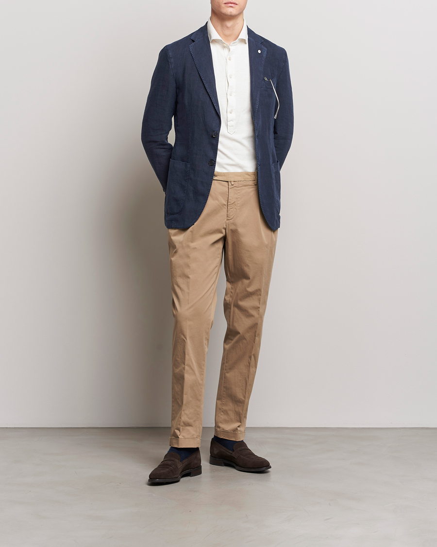 Herre | Dressjakker | L.B.M. 1911 | Jack Regular Fit Linen Blazer Navy
