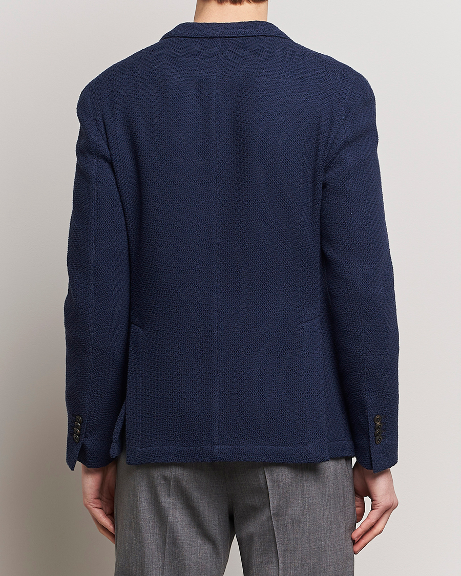 Herre | Dressjakker | L.B.M. 1911 | Double Breasted Jersey Punto Blazer Navy
