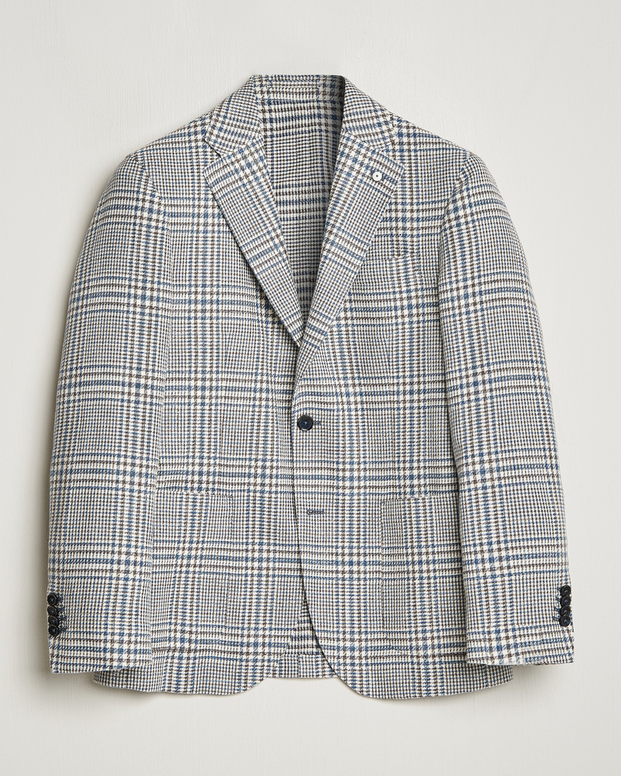 Herre | Dressjakker | L.B.M. 1911 | Checked Cotton Blazer Navy/Brown