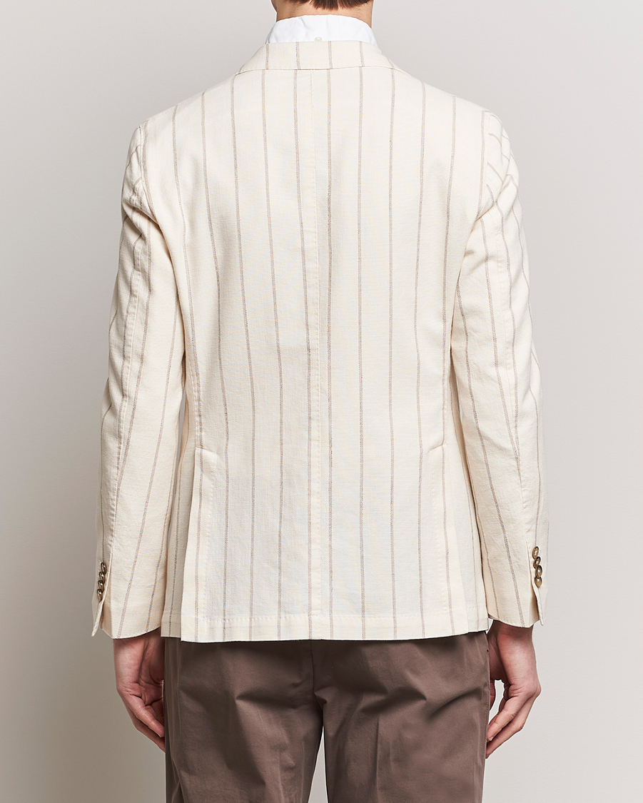 Herre | Dressjakker | L.B.M. 1911 | Striped Cotton Blazer Beige