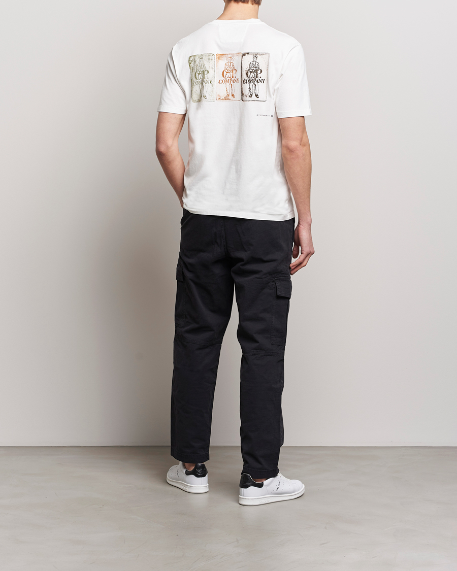 Herre | T-Shirts | C.P. Company | Short Sleeve Hand Printed T-Shirt White