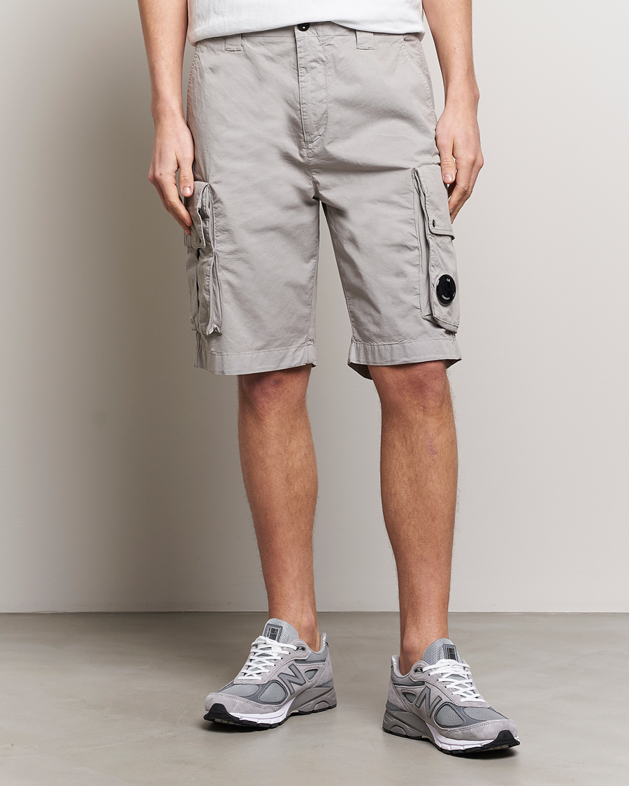 Herre | Shorts | C.P. Company | Twill Stretch Cargo Shorts Grey