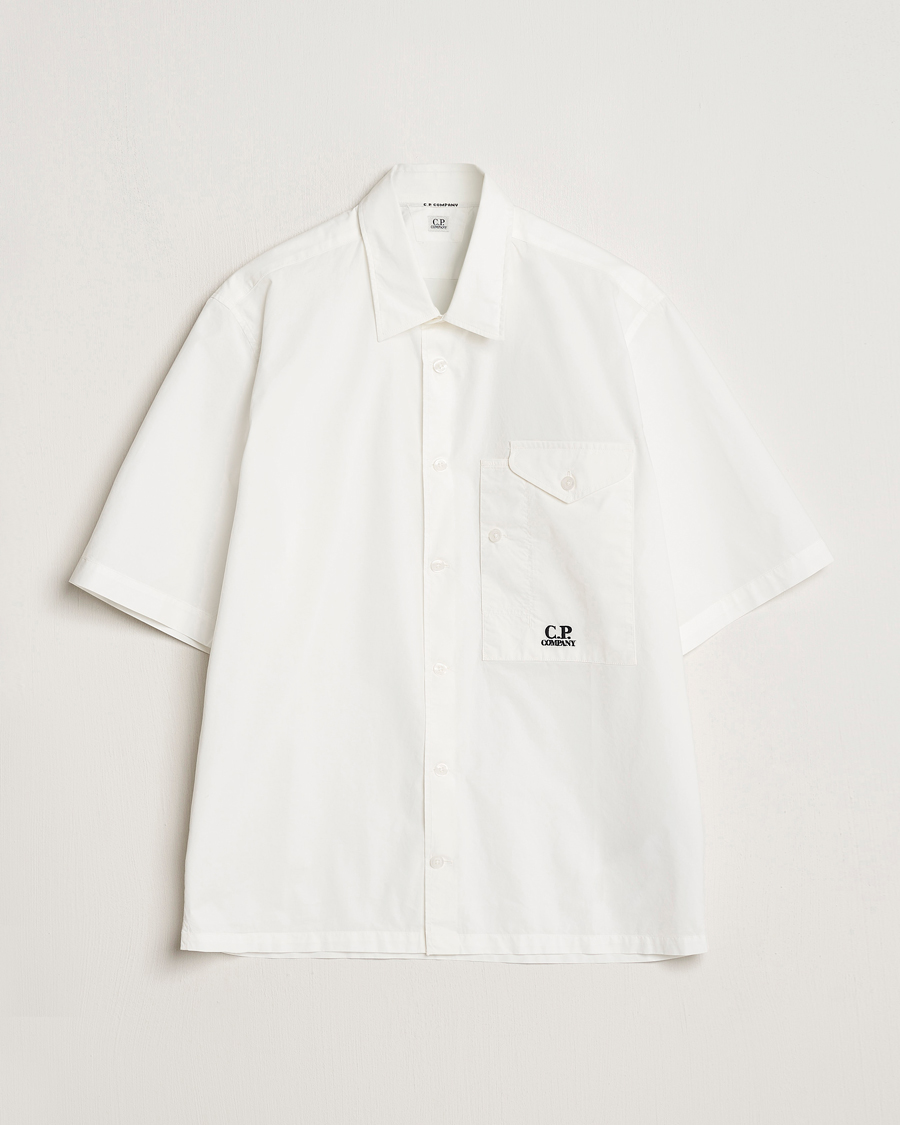 Herre | Skjorter | C.P. Company | Short Sleeve Popline Shirt White
