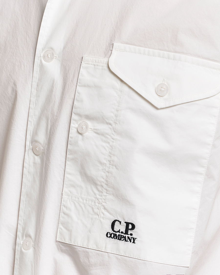 Herre | Skjorter | C.P. Company | Short Sleeve Popline Shirt White
