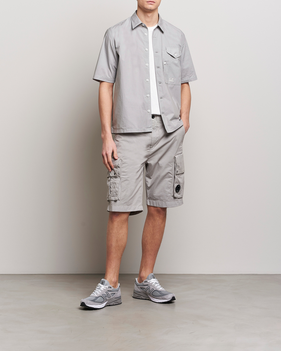 Herre | Skjorter | C.P. Company | Short Sleeve Popline Shirt Grey