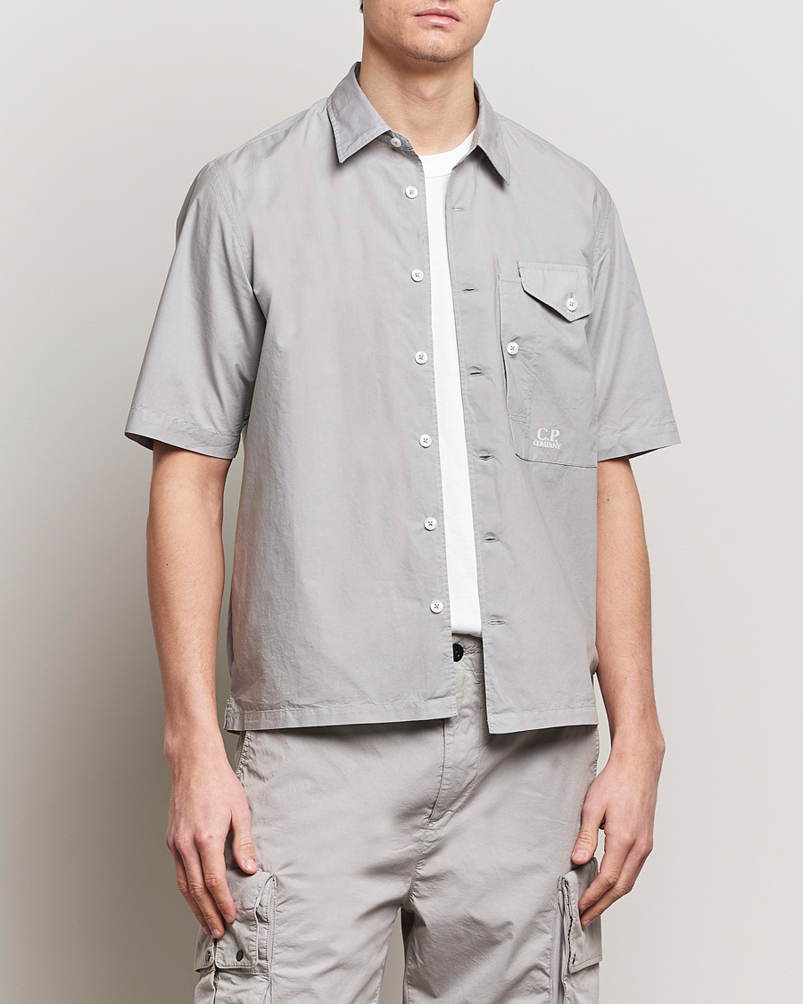 Herre | Lojalitetstilbud | C.P. Company | Short Sleeve Popline Shirt Grey