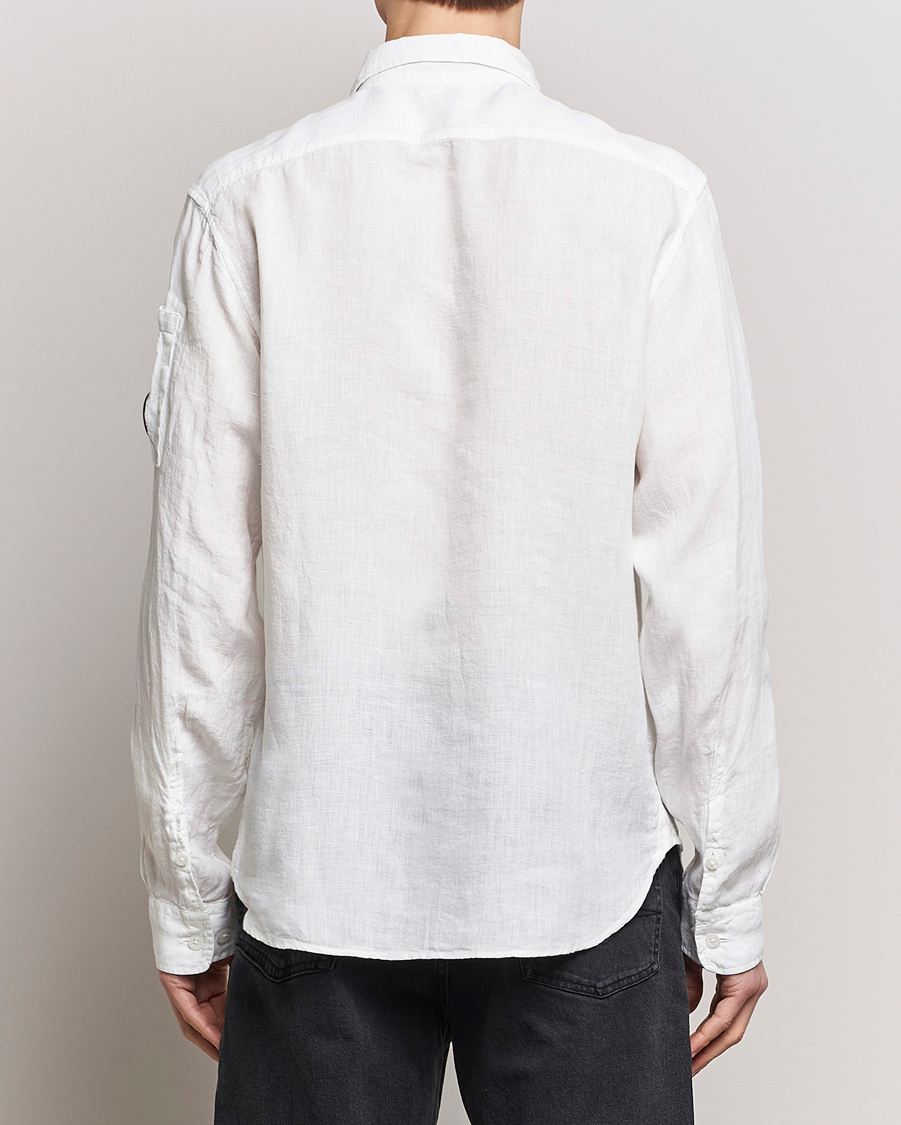 Herre | Skjorter | C.P. Company | Long Sleeve Linen Shirt White