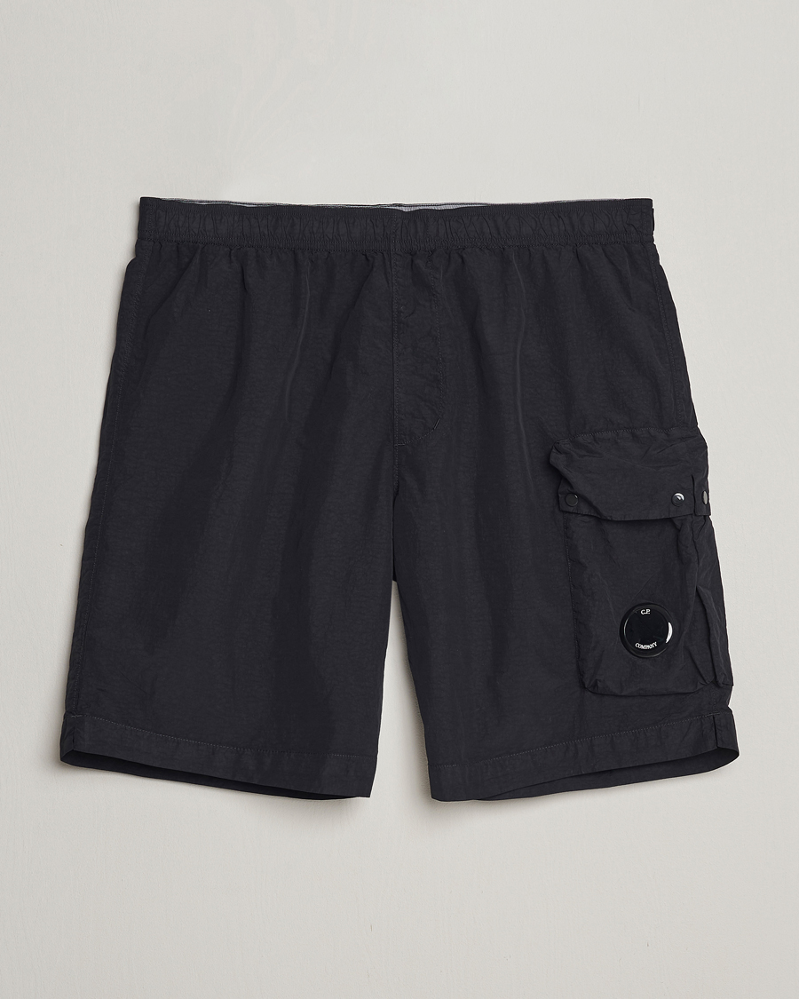 Herre | Badeshorts | C.P. Company | Flatt Nylon Cargo Swimshorts Black