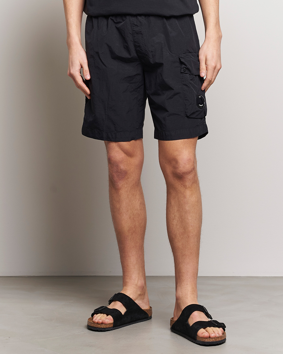 Herre | Badeshorts | C.P. Company | Flatt Nylon Cargo Swimshorts Black