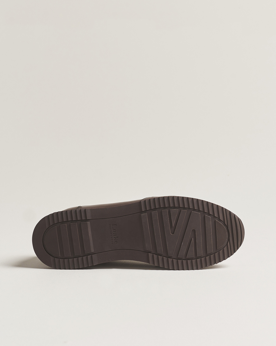 Herre | Loake 1880 Bannister Leather Running Sneaker Dark Brown | Loake 1880 | Bannister Leather Running Sneaker Dark Brown