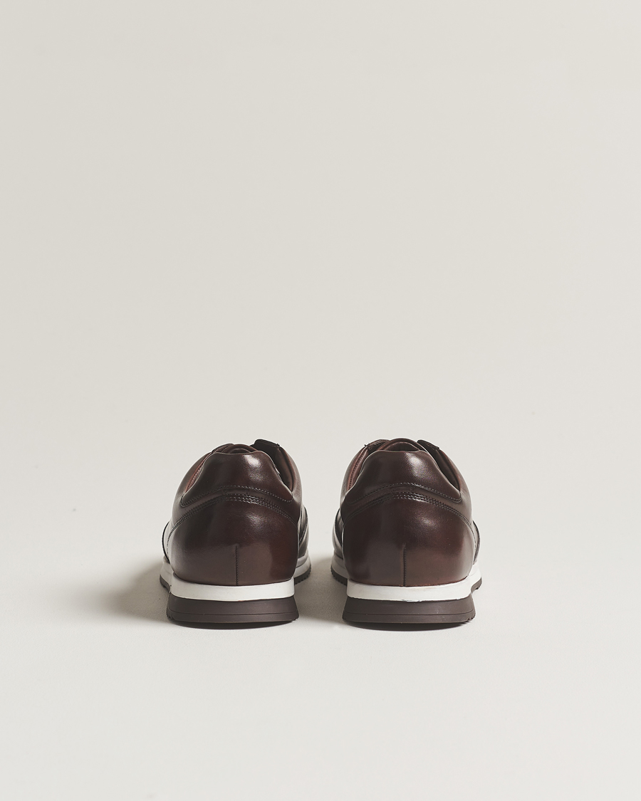 Herre | Loake 1880 Bannister Leather Running Sneaker Dark Brown | Loake 1880 | Bannister Leather Running Sneaker Dark Brown
