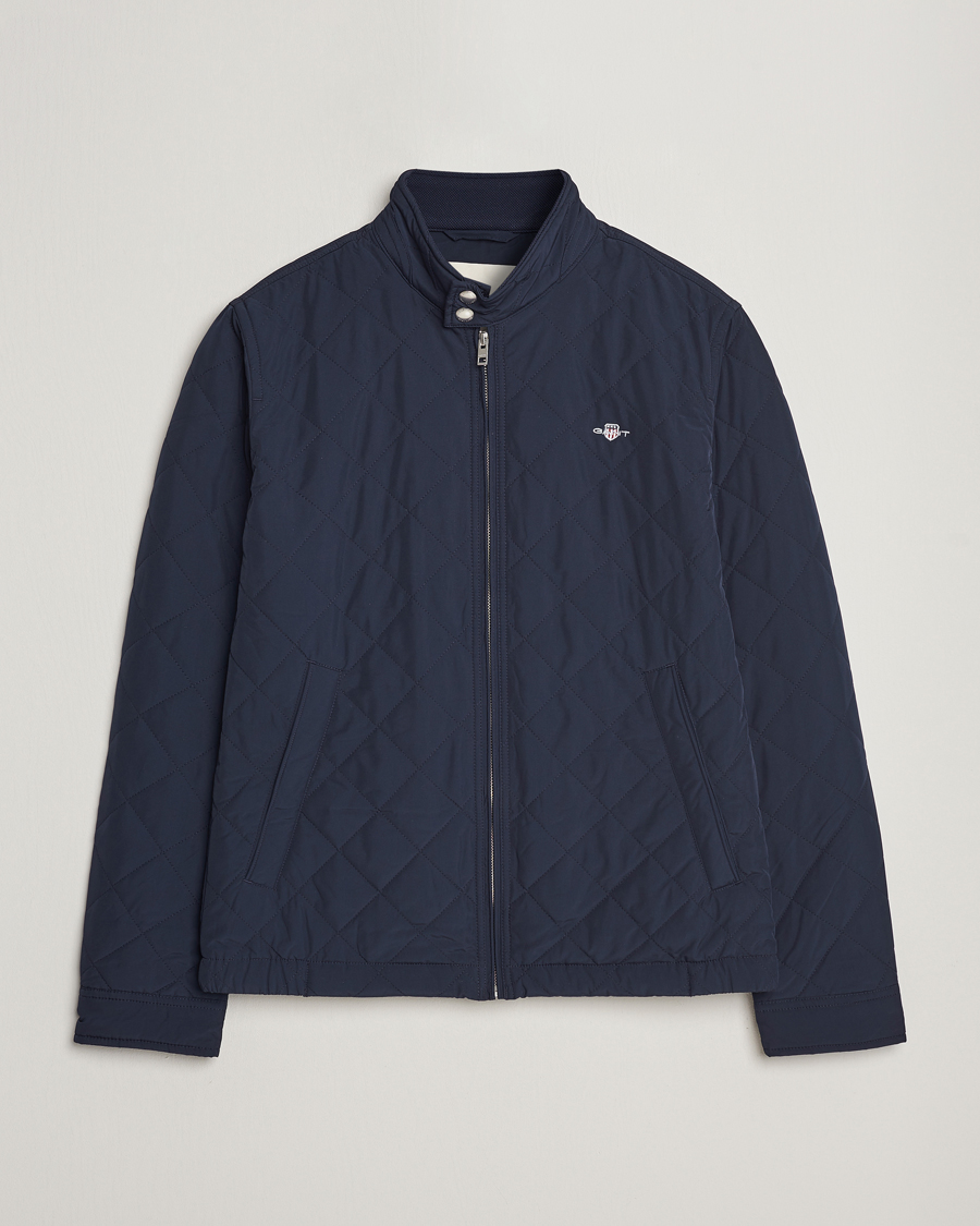 Herre | Jakker | GANT | The Quilted Windcheater Evening Blue
